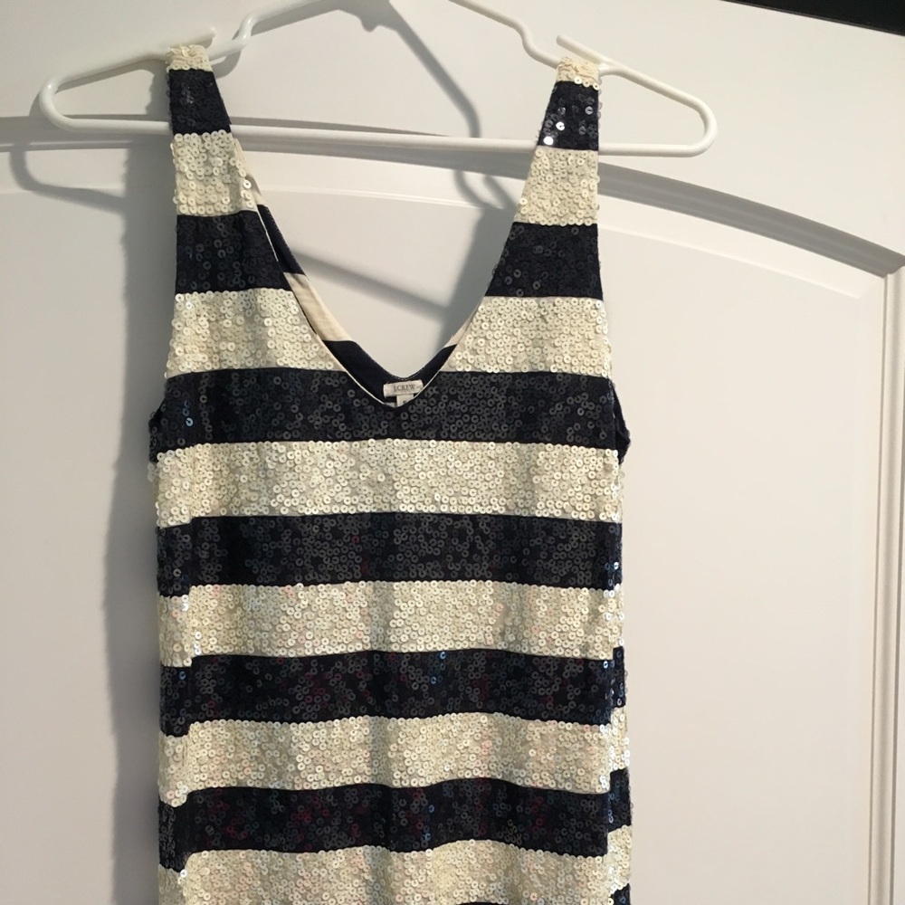 J. Crew striped sequin tank. Size S.